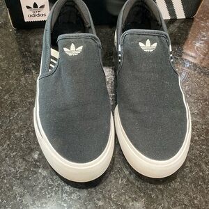 Adidas Black Slip on 6 1/2